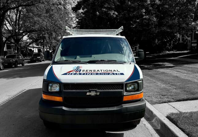 sensational heating & cooling Van