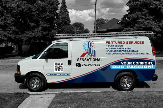 sensational heating & cooling Van